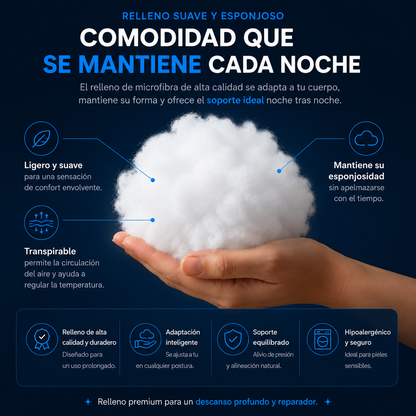 Duerme sin dolor de cadera con la Almohada Oryon Pro™