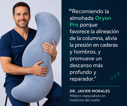 Duerme sin dolor de cadera con la Almohada Oryon Pro™